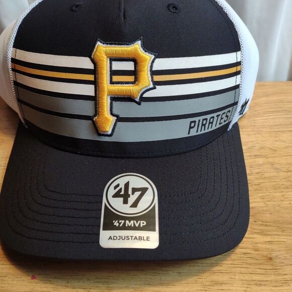 47 Brand Pittsburgh Pirates Trucker Snapback Hat *See Note* - Picture 2 of 10
